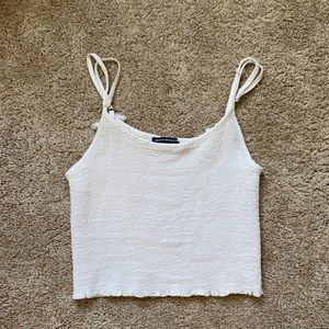 Brandy Melville Cream/White Cropped Tank